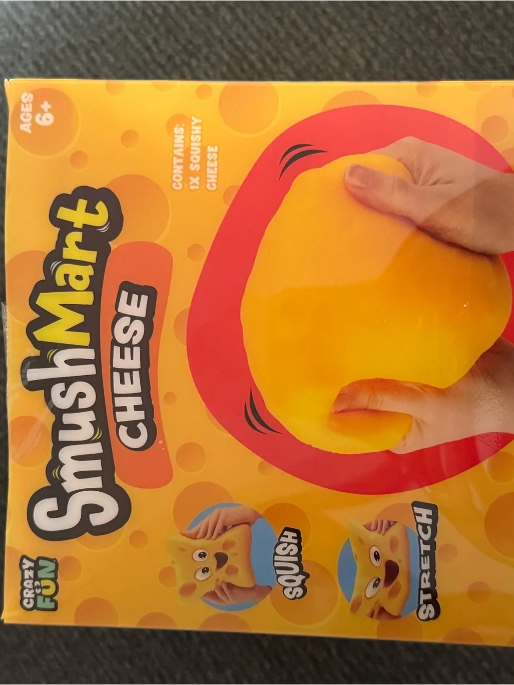 Cheese Squishy Toy - Yellow
